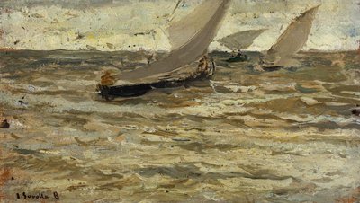 Departure of the Boats, Asturias by Joaquín Sorolla